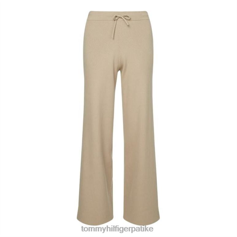 Tommy Hilfiger меке панталоне широке ногавице - 2D08020996 Tommy Hilfiger Clothing беж аег