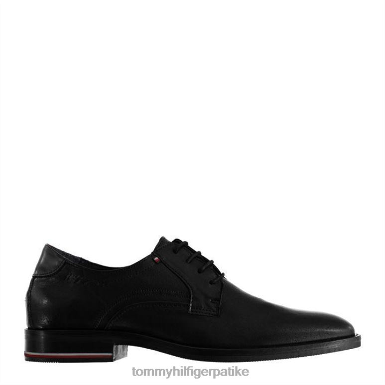 Tommy Hilfiger томми сиг лтхр ципела сн00 - 2D08020369 Tommy Hilfiger Shoes црна