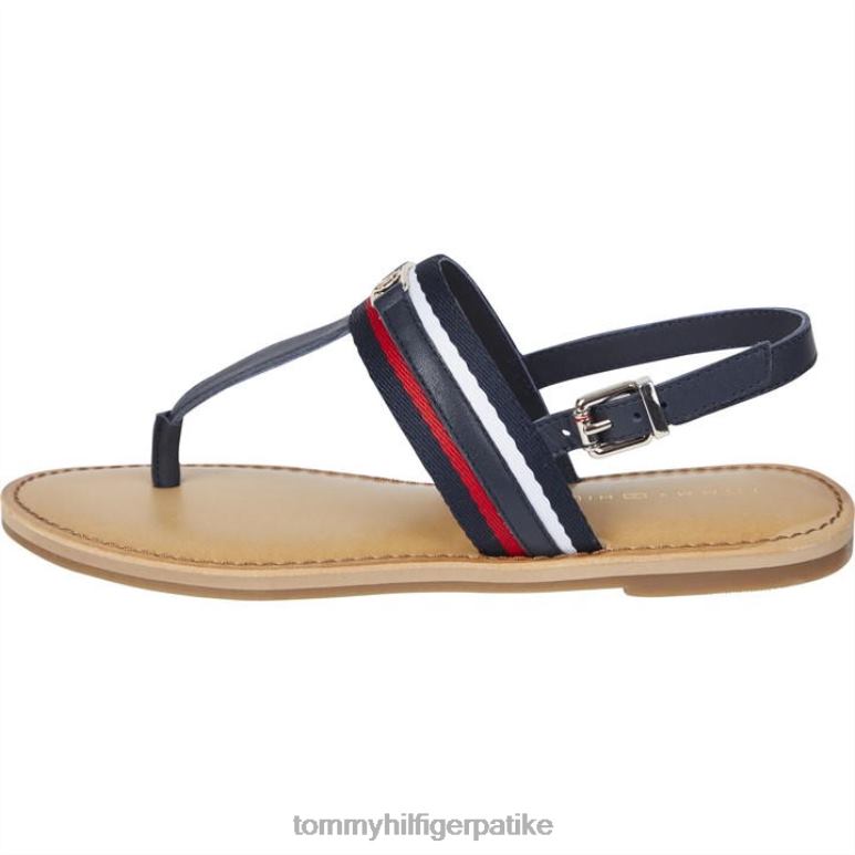 Tommy Hilfiger равне сандале са корпоративним тракама - 2D08019589 Tommy Hilfiger Shoes пустињско небо