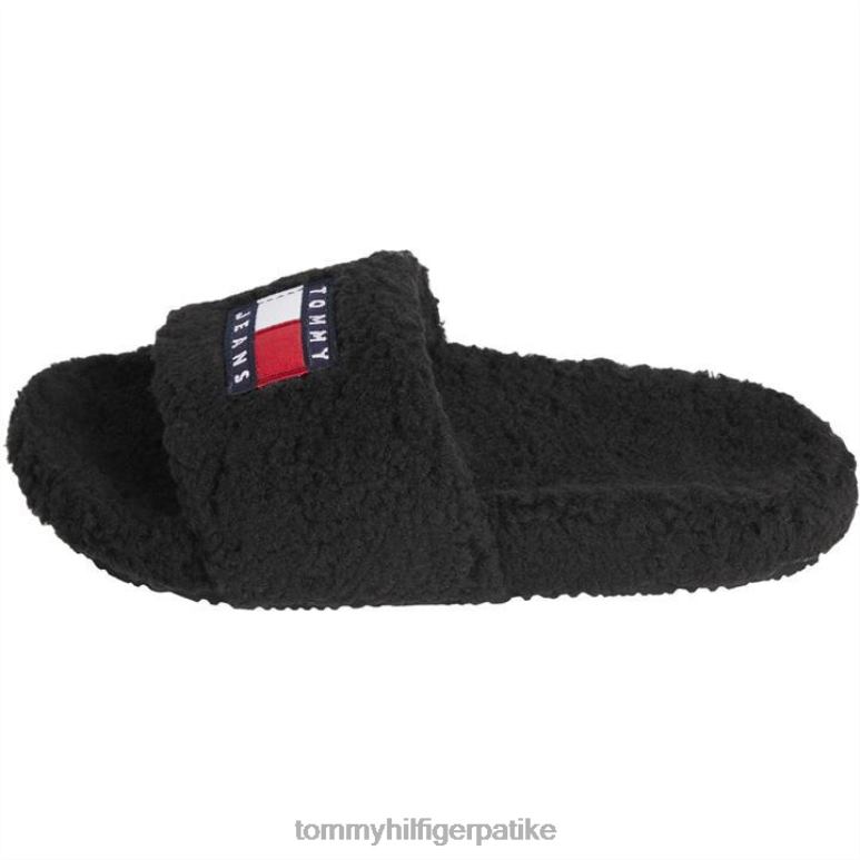 Tommy Hilfiger крзнени клизачи - 2D08019820 Tommy Hilfiger Shoes блацк бдс