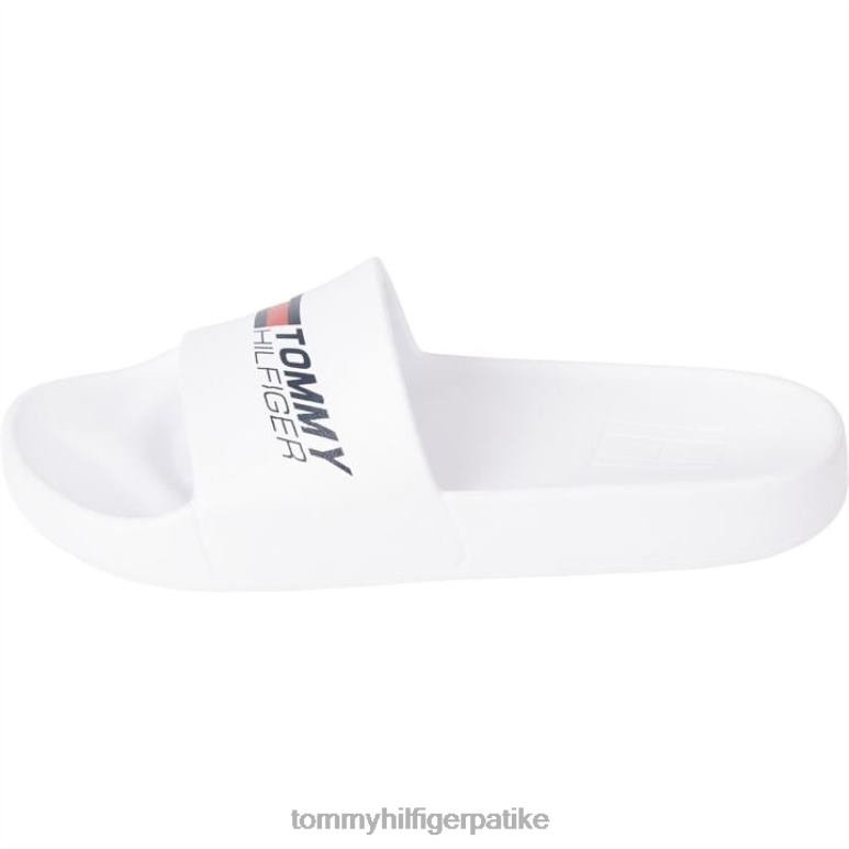 Tommy Hilfiger клизачи за базен - 2D08019847 Tommy Hilfiger Shoes бела ибр