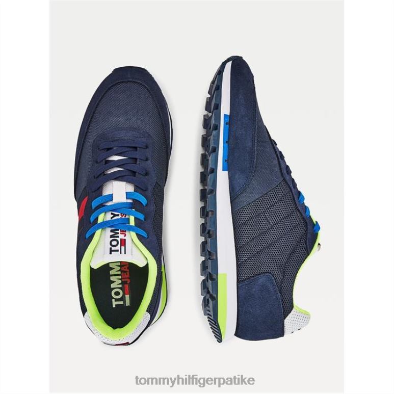 Tommy Hilfiger ретро микс тркачи - 2D08019894 Tommy Hilfiger Shoes кепер морнарица ц87