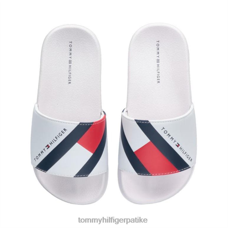 Tommy Hilfiger клизачи заставице млађи дечаци - 2D08019922 Tommy Hilfiger Shoes бела 100