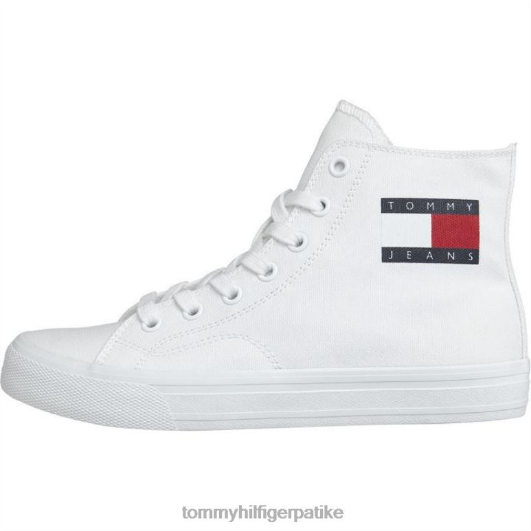Tommy Hilfiger високе платнене патике - 2D08020060 Tommy Hilfiger Shoes бела