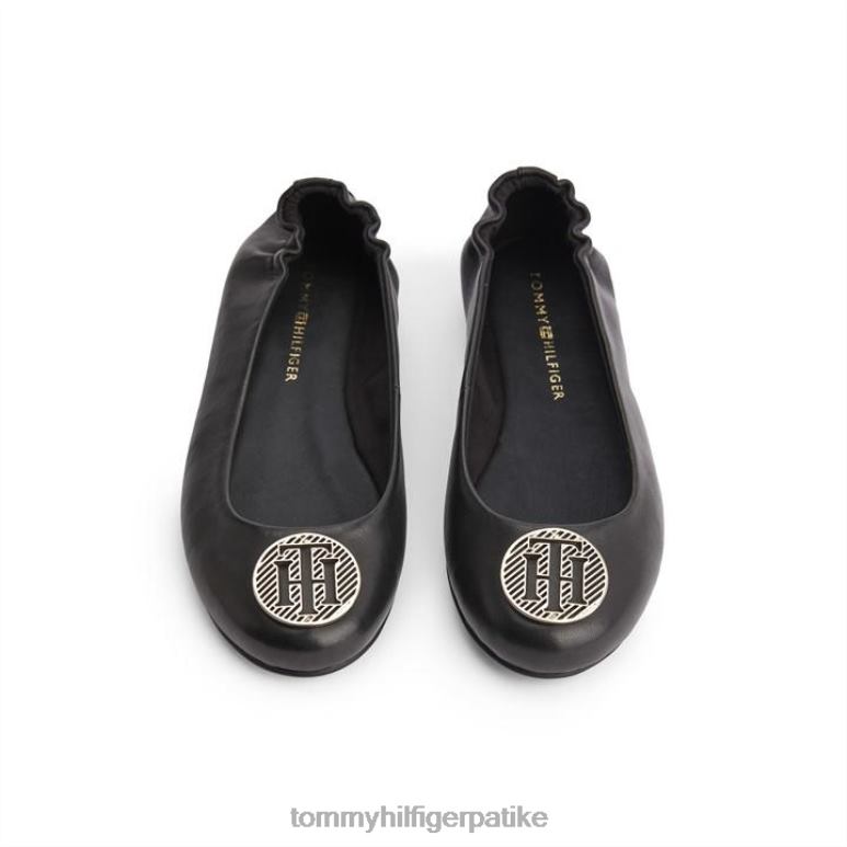 Tommy Hilfiger тх хардвер есенцијална балерина - 2D08020255 Tommy Hilfiger Shoes црна