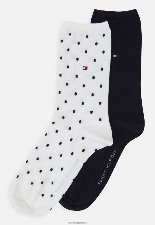 Tommy Hilfiger женске чарапе 2 паковање чарапа - 2D0806851 Tommy Hilfiger Srbija прљаво бело