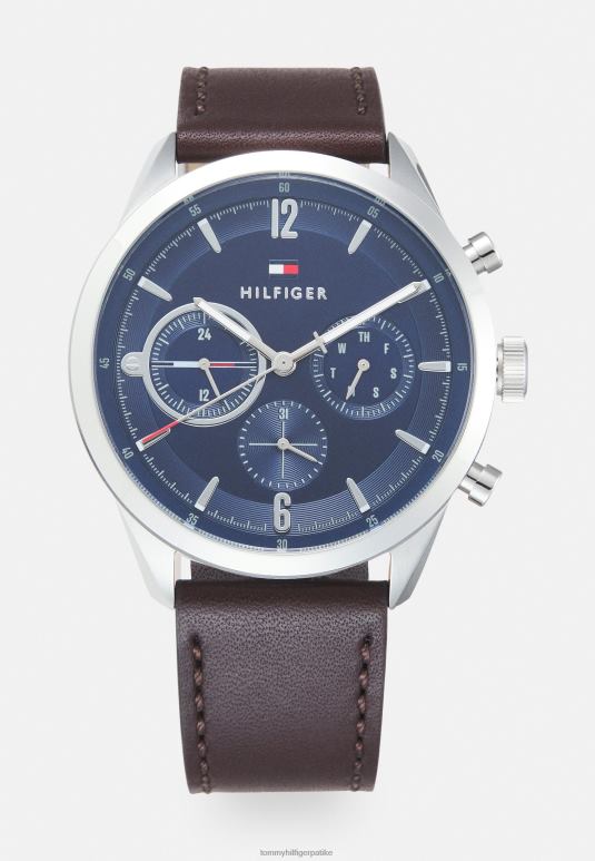Tommy Hilfiger Маттхев хронограф сат - 2D0806657 Tommy Hilfiger Srbija браон/сребрне боје/плава