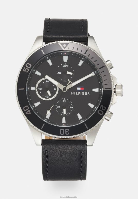 Tommy Hilfiger ларсон хронограф сат - 2D0806685 Tommy Hilfiger Srbija црне/сребрне боје