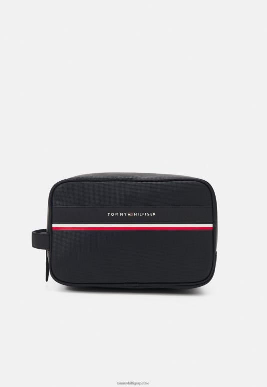 Tommy Hilfiger пругаста торба за прање унисекс путни додатак - 2D0803935 Tommy Hilfiger Srbija црна
