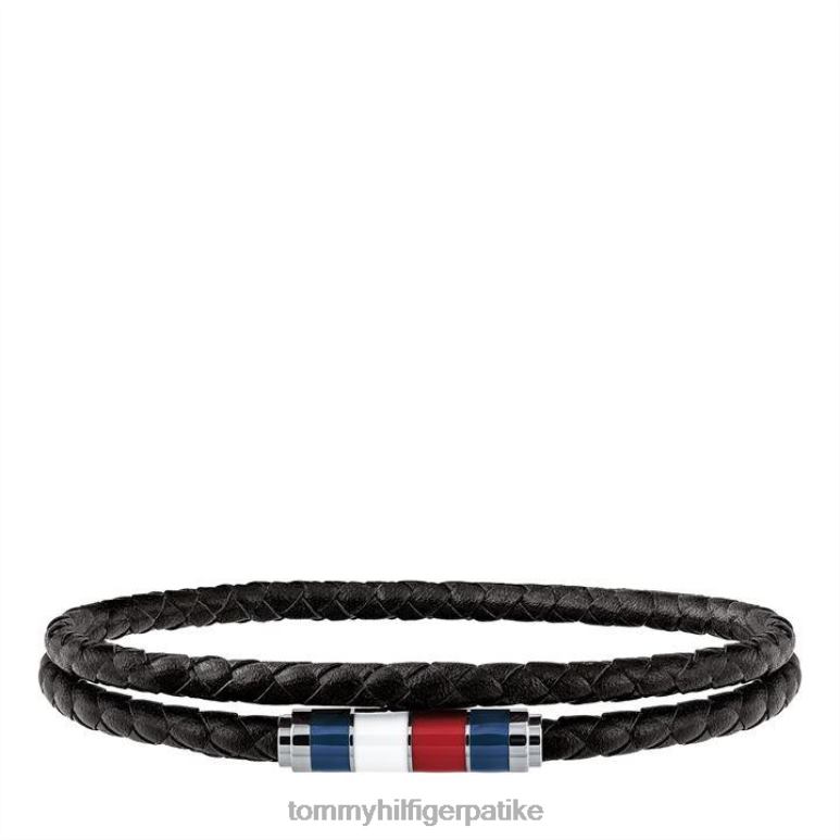 Tommy Hilfiger кожна дупла наруквица - 2D08019722 Tommy Hilfiger Srbija црна
