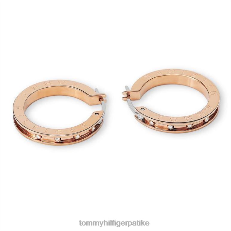 Tommy Hilfiger танке минђуше - 2D08020265 Tommy Hilfiger Srbija ружичасто злато