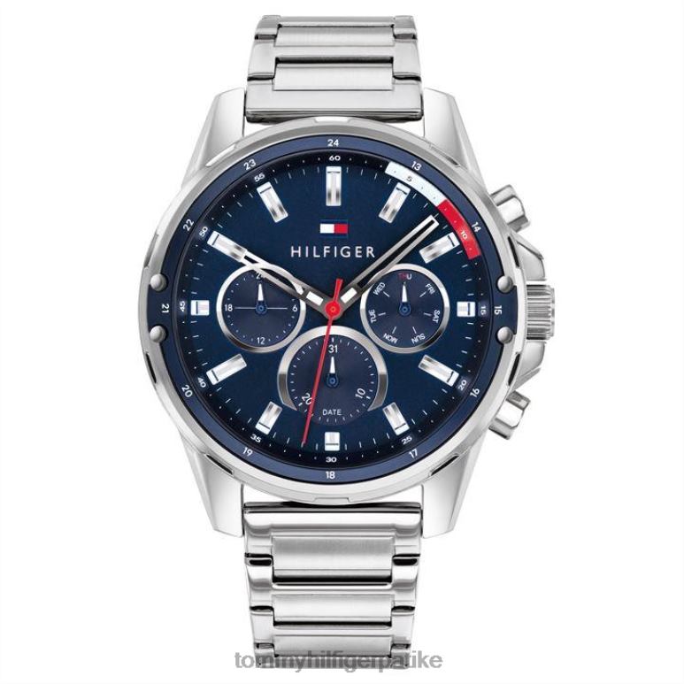Tommy Hilfiger гентс блуе диал сат са наруквицом од нерђајућег челика - 2D08019648 Tommy Hilfiger Srbija сребрно/плаво