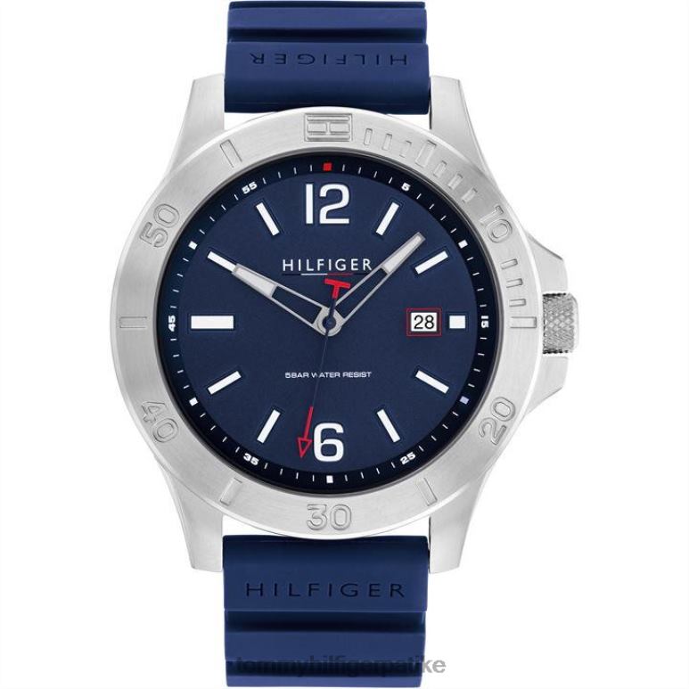 Tommy Hilfiger мушки сиви сат са силиконским ременом - 2D08020348 Tommy Hilfiger Srbija плава