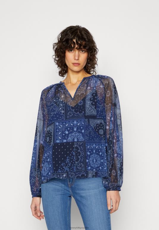 Tommy Hilfiger пејсли блуза брац блуза - 2D0804701 Tommy Hilfiger Srbija пустињско небо