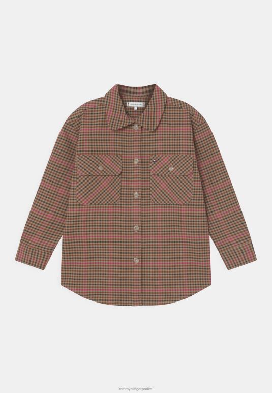 Tommy Hilfiger преппи цхецк блуза на дугмад - 2D0805045 Tommy Hilfiger Srbija магента