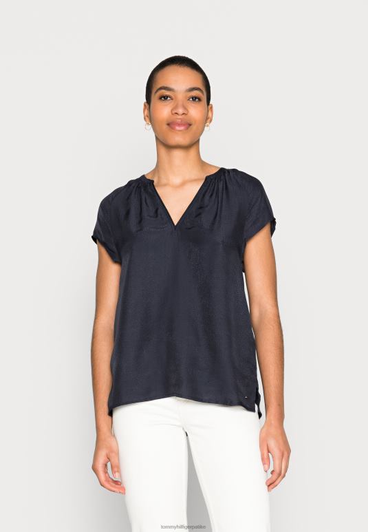 Tommy Hilfiger жакардна блуза блуза - 2D0807388 Tommy Hilfiger Srbija пустињско небо