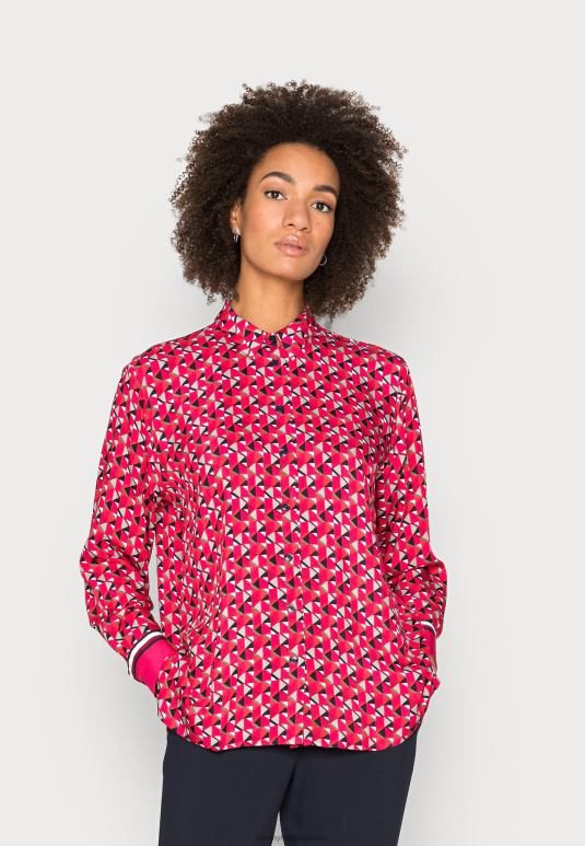 Tommy Hilfiger флеур опуштена блуза на копчање - 2D0807928 Tommy Hilfiger Srbija острво гео/велико розе