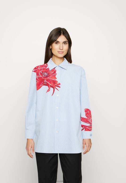 Tommy Hilfiger цветна превелика блуза - 2D0808460 Tommy Hilfiger Srbija острвски цвет/итака