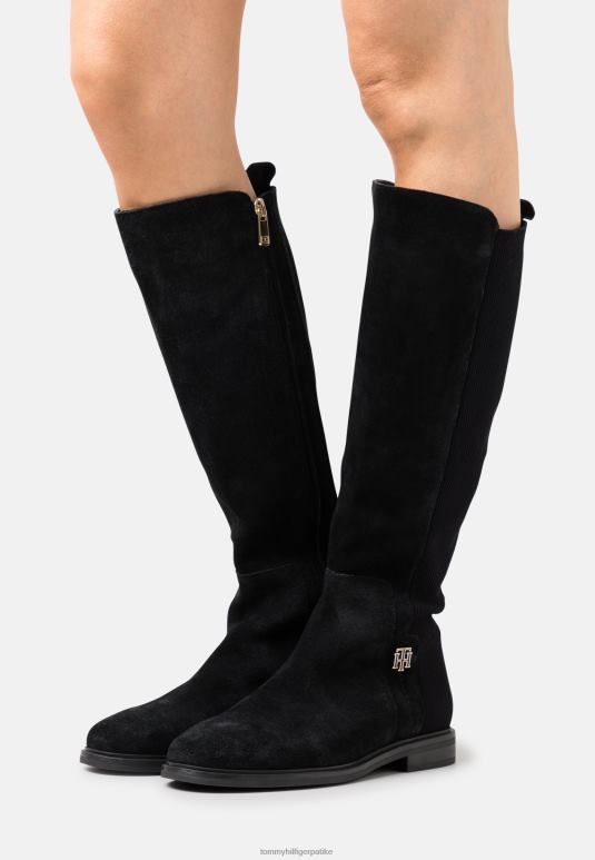 Tommy Hilfiger чизме за основне ствари - 2D0804392 Tommy Hilfiger Srbija црна