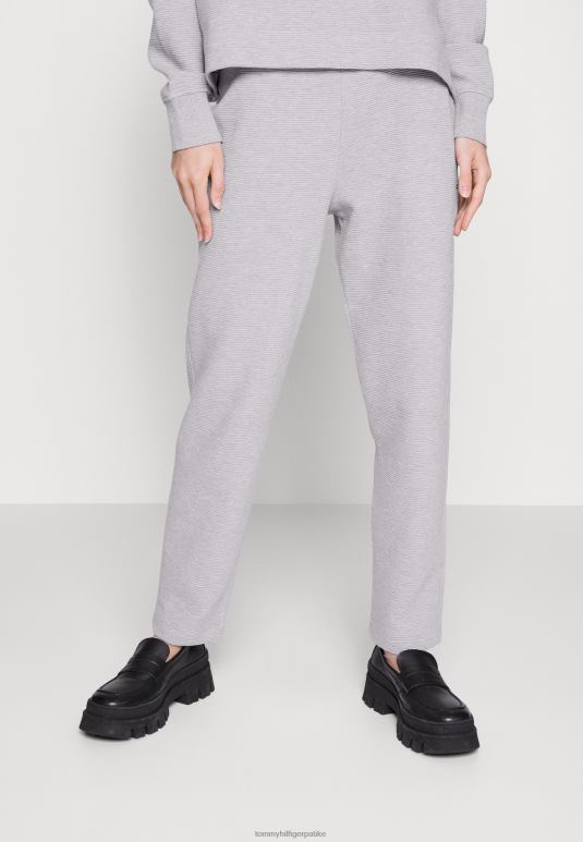 Tommy Hilfiger доњи део тренерке са суженим отоманским панталонама - 2D0805000 Tommy Hilfiger Srbija светло сиви врес