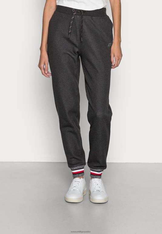 Tommy Hilfiger опуштене доњи део тренерке са лурекс панталонама - 2D0808811 Tommy Hilfiger Srbija тамно сиви врес