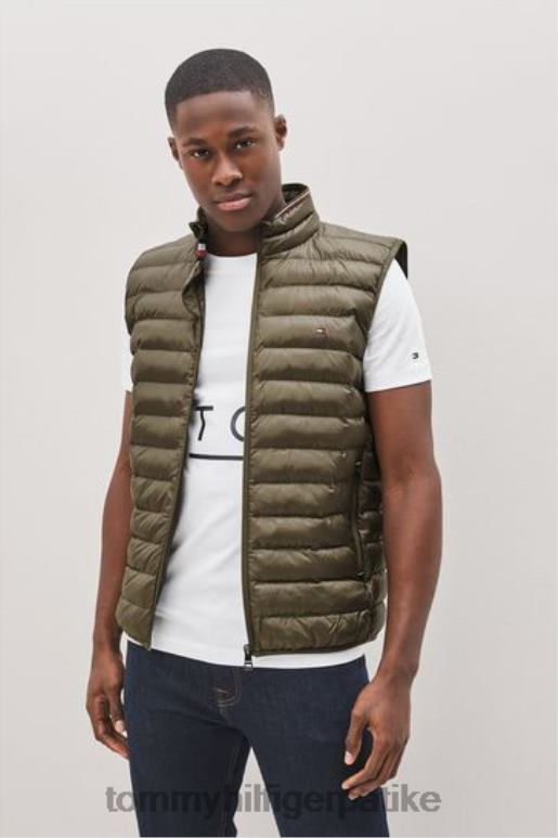 Tommy Hilfiger рециклирани гилет који се може паковати - 2D0803008 Tommy Hilfiger Srbija зелена