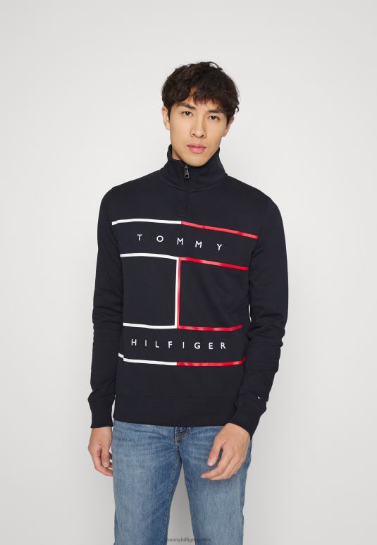 Tommy Hilfiger Дуксер са великом заставом са патентним затварачем - 2D0806002 Tommy Hilfiger Srbija пустињско небо