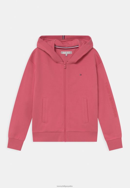 Tommy Hilfiger свесне основе дуксер са патентним затварачем - 2D0807420 Tommy Hilfiger Srbija дубока лубеница