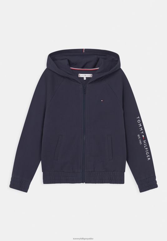 Tommy Hilfiger есенцијални рајсфершлус дукс са капуљачом - 2D0807739 Tommy Hilfiger Srbija сумрак морнарице