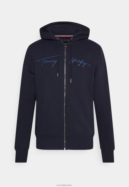 Tommy Hilfiger Дуксер са патентним затварачем са рајсфершлусом са графичким потписом - 2D0807808 Tommy Hilfiger Srbija пустињско небо