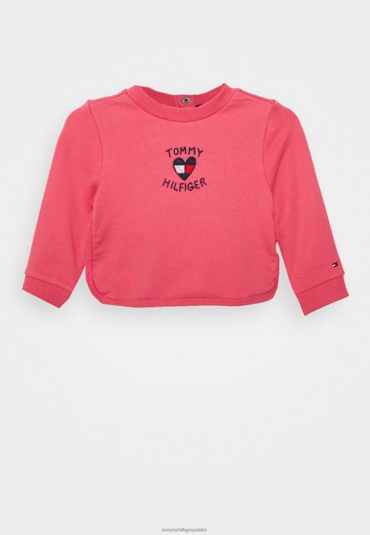 Tommy Hilfiger хеарт црев дукс - 2D0808082 Tommy Hilfiger Srbija дубока лубеница