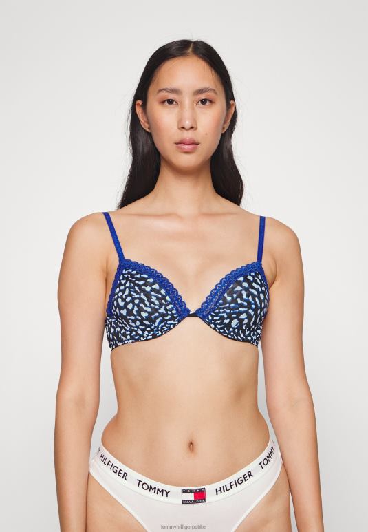 Tommy Hilfiger деми грудњак са принтом грудњак са жицом - 2D0807029 Tommy Hilfiger Srbija плава