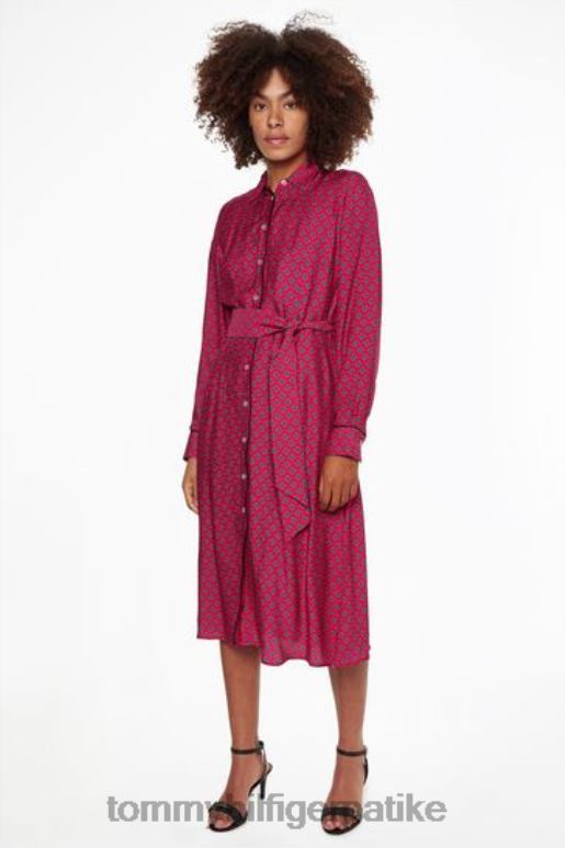 Tommy Hilfiger одвратна кошуља хаљина - 2D0803725 Tommy Hilfiger Srbija розе