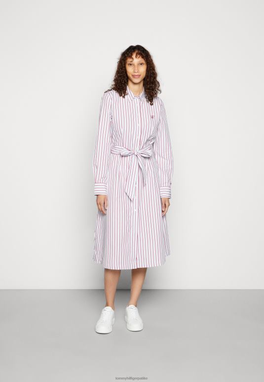 Tommy Hilfiger миди кошуља хаљина кошуља хаљина - 2D0804430 Tommy Hilfiger Srbija отмена/краљевска бобица