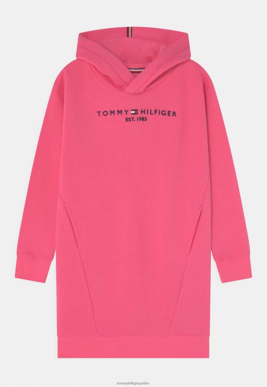 Tommy Hilfiger основна хаљина са капуљачом дневна хаљина - 2D0805301 Tommy Hilfiger Srbija розе упозорење