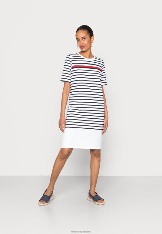 Tommy Hilfiger кратка хаљина хаљина од дреса - 2D0807273 Tommy Hilfiger Srbija пројектован
