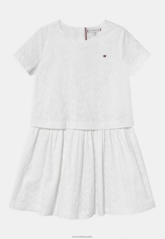 Tommy Hilfiger бродерие англаисе коктел хаљина/хаљина за забаву - 2D0807822 Tommy Hilfiger Srbija бела