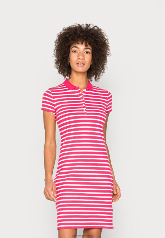 Tommy Hilfiger танка хаљина пругаста дневна хаљина - 2D0807886 Tommy Hilfiger Srbija бретон/плендор бела