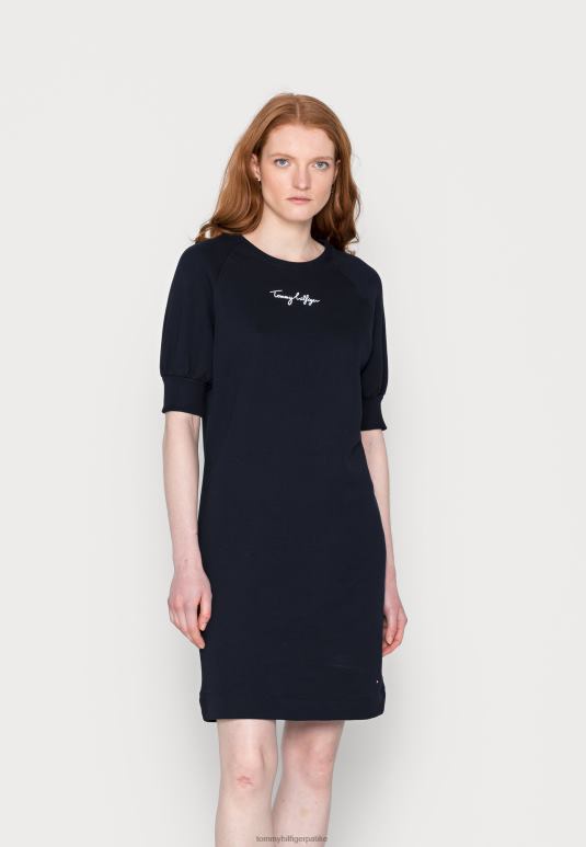 Tommy Hilfiger редовна графичка ц-нк кратка хаљина дневна хаљина - 2D0807969 Tommy Hilfiger Srbija пустињско небо