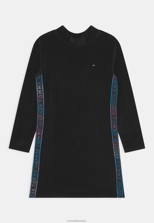 Tommy Hilfiger трака дневна хаљина - 2D0808587 Tommy Hilfiger Srbija црна