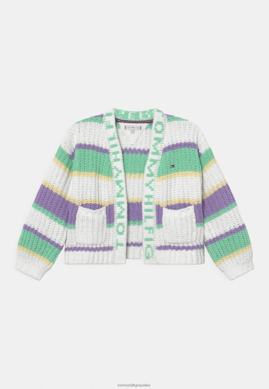 Tommy Hilfiger пухасти кардиган са пругама - 2D0807840 Tommy Hilfiger Srbija прљаво бело