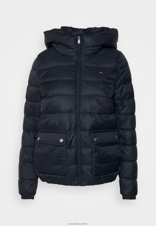 Tommy Hilfiger подстављена јакна са капуљачом лака јакна - 2D0807339 Tommy Hilfiger Jakne пустињско небо