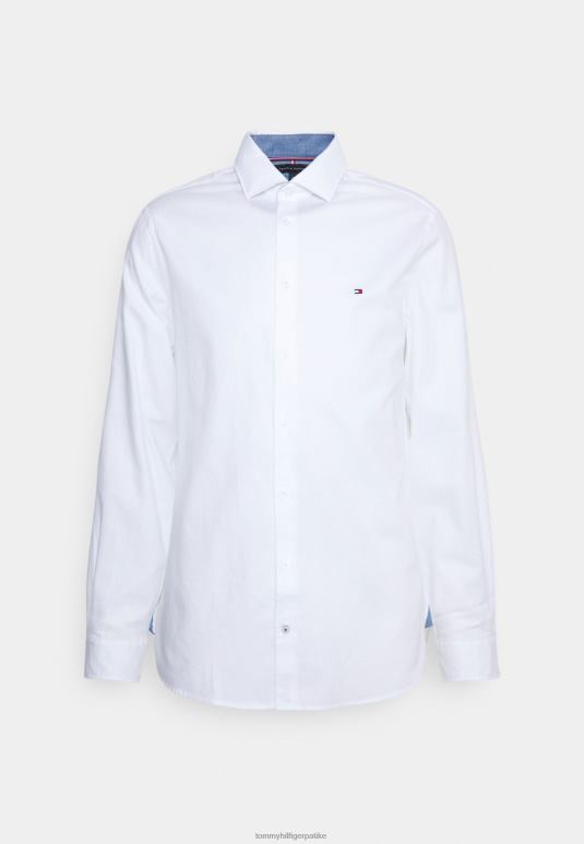 Tommy Hilfiger добби флек мајица - 2D0807883 Tommy Hilfiger Srbija прилагођена боја бела