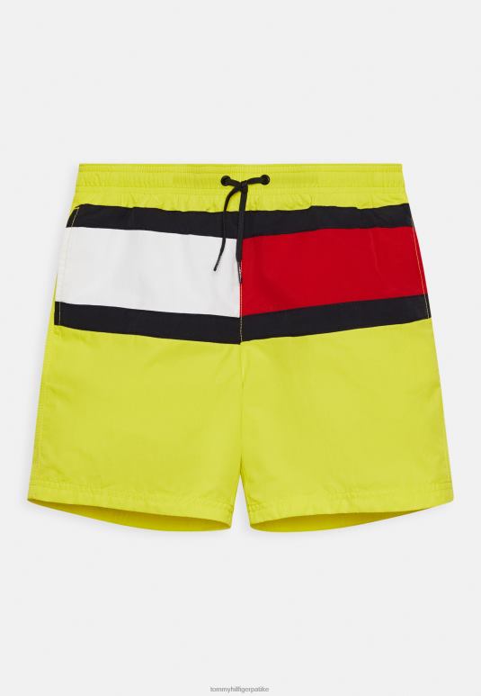 Tommy Hilfiger шорц за пливање са средњим конопцем - 2D0806180 Tommy Hilfiger Srbija магнетно жута