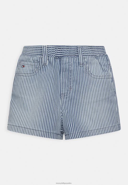 Tommy Hilfiger унисекс тексас шорц за бебе - 2D0806372 Tommy Hilfiger Srbija бела сумрачна морнарска трака