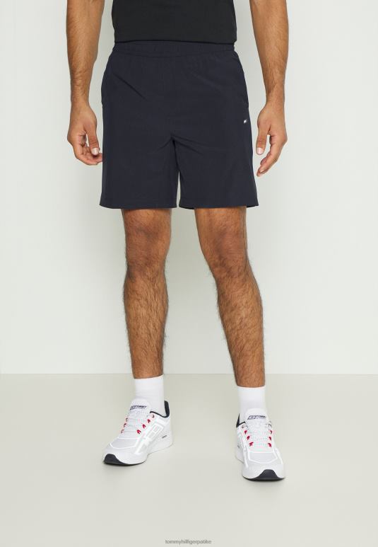 Tommy Hilfiger кратки спортски шорц за тренинг траке - 2D0808644 Tommy Hilfiger Srbija пустињско небо