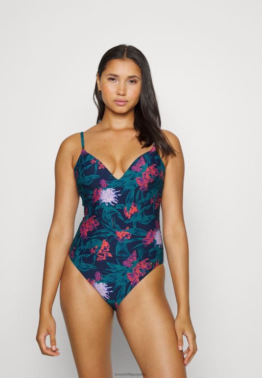 Tommy Hilfiger ливена шоља једноделни купаћи костим - 2D0806097 Tommy Hilfiger Srbija плава