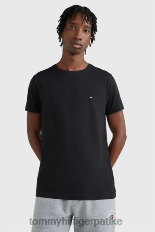 Tommy Hilfiger цоре стретцх слим фит мајица са округлим изрезом - 2D0802974 Tommy Hilfiger Srbija црна