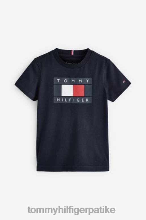 Tommy Hilfiger мајица са глобалним пругама - 2D0803205 Tommy Hilfiger Srbija плава