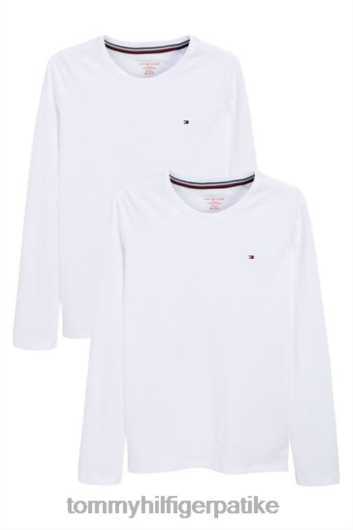 Tommy Hilfiger оригиналне мајице дугих рукава два паковања - 2D0803352 Tommy Hilfiger Srbija бела